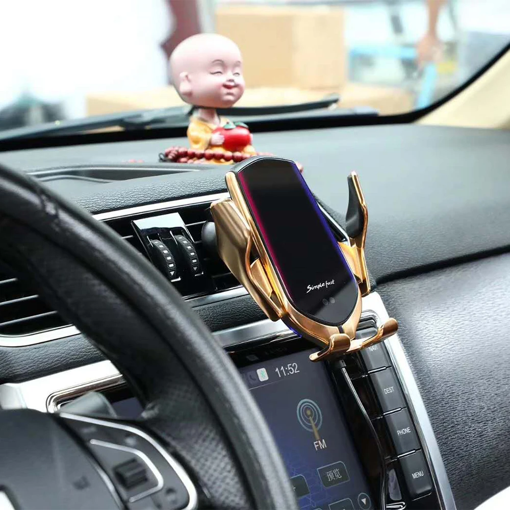 Беспроводное Автомобильное зарядное устройство S5 S7 R1 автомобильное qi для iPhone Xs/Xs