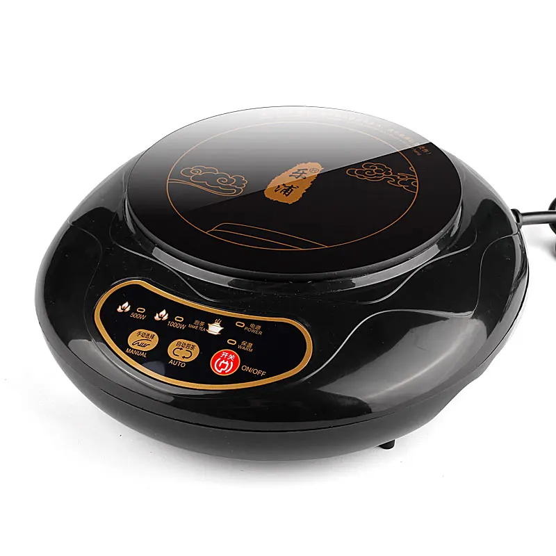 220V 1000w Black Mini Induction cooker High temperature resistance