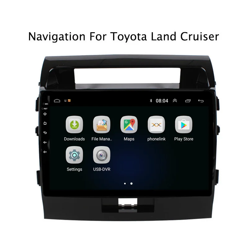 Sale Ectwodvd Android 8.1 Car DVD Player GPS Navigation For Toyota Land Cruiser 2007-2012 Car Radio Stereo 1