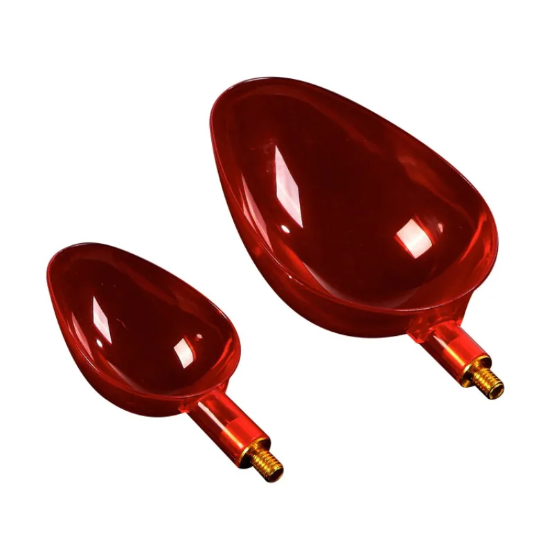 

2pcs/set Throwing Spoon Lightweight Sturdy Plastic Fish Bait Casting Scoop Fishing Feeder Thread Toss Throw Spoon Fishing Tool