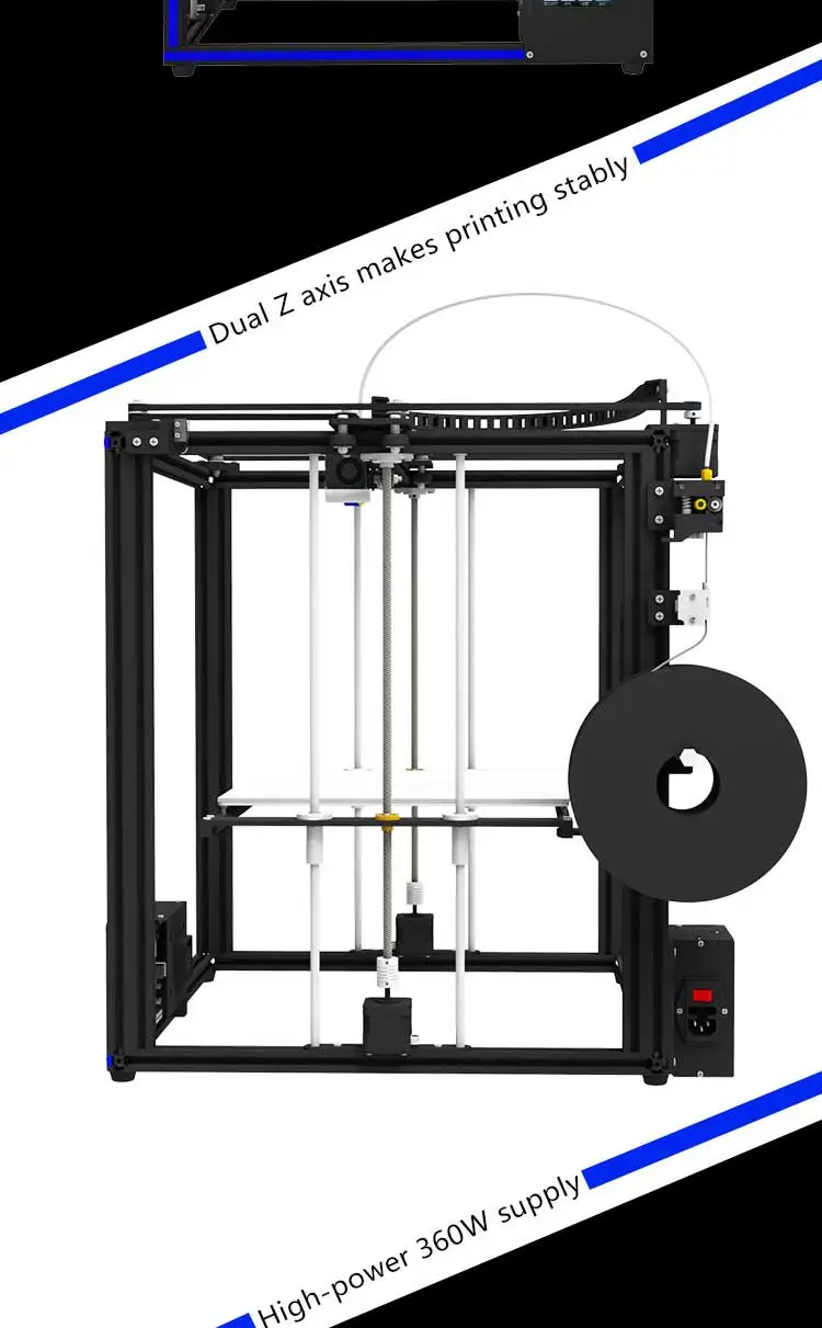 Модернизированный 3d принтер Tronxy X5SA DIY комплекты с сенсорным экраном автоматический уровень большой размер печати 330*330 мм Тепловая кровать 3d машина Датчик накаливания