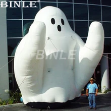 Пользовательские открытый праздник 6mH белые гигантские надувные призрак мультфильм игрушки для хэллоуина украшения