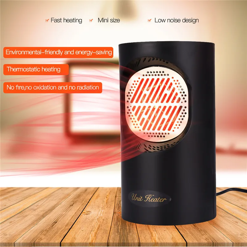 

Mini Desktop Space Heater Overheating Protection Electric Heater Winter Warm Wind Blower Home Office Fan Heater Touch Screen 31