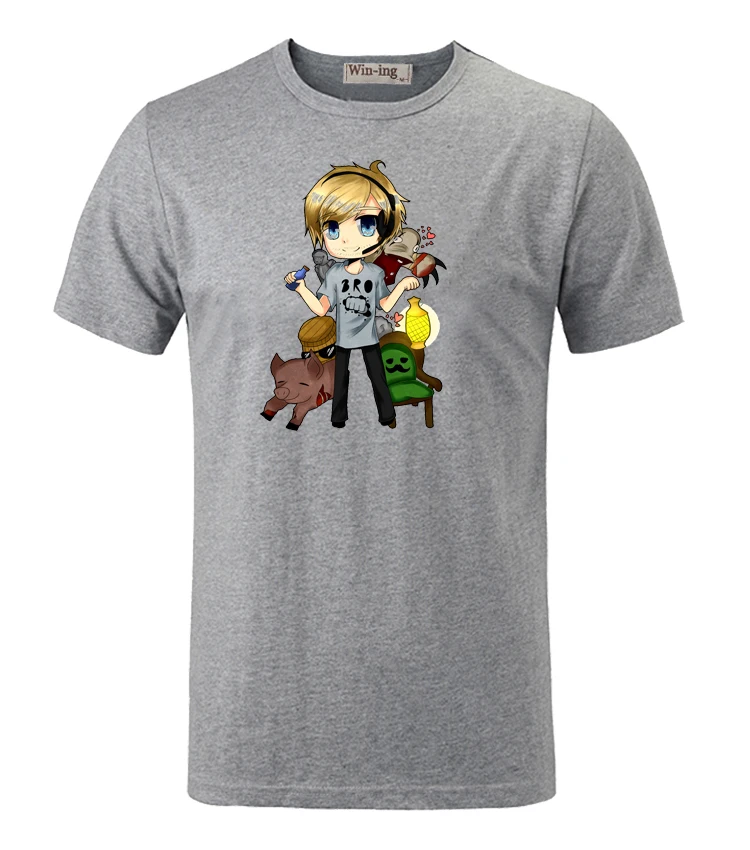 

Felix Arvid Ulf Kjellberg PewDiePie Pewds Legend of the Brofist Short Sleeve Tees T shirt Unisex Men Summer Printed T shirts