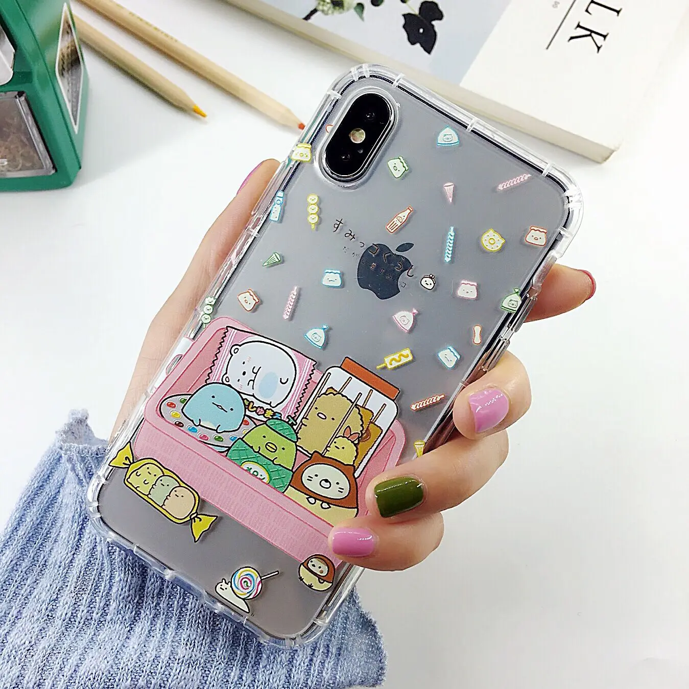 

Air Cushion Soft TPU Cover For iPhone 11 Pro Max 8 7 6 6S Plus Case Sumikko Gurashi Pattern Phone Case for iphone X XR XS Max