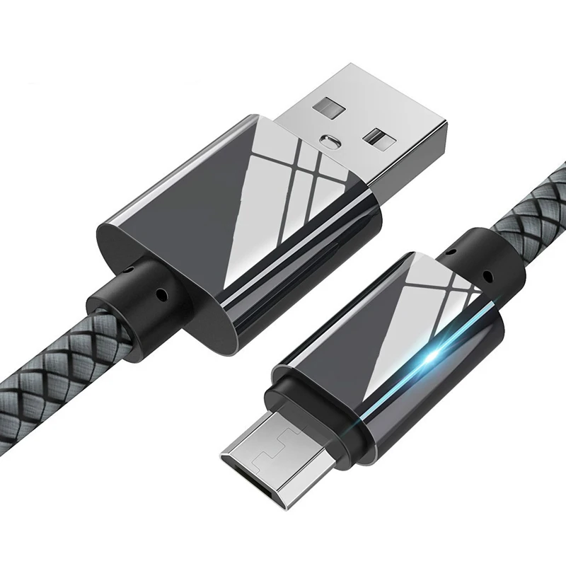 1 м нейлоновый Кабель зарядного устройства микро usb для Chuwi V89 Cubot Rainbow 2 Manito Z100 Pro Echo