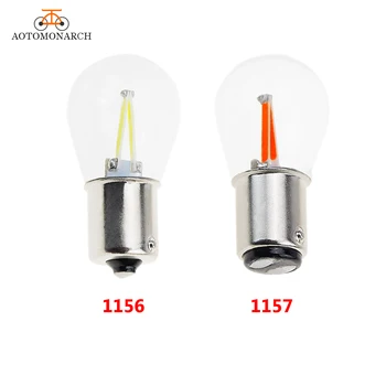 

2pcs Super Bright P21W 1156 LED BA15S 1157 BA15D Filament Chip Car Light Brake Light Vehicle Reverse Turning Lamp DRL 12V BE