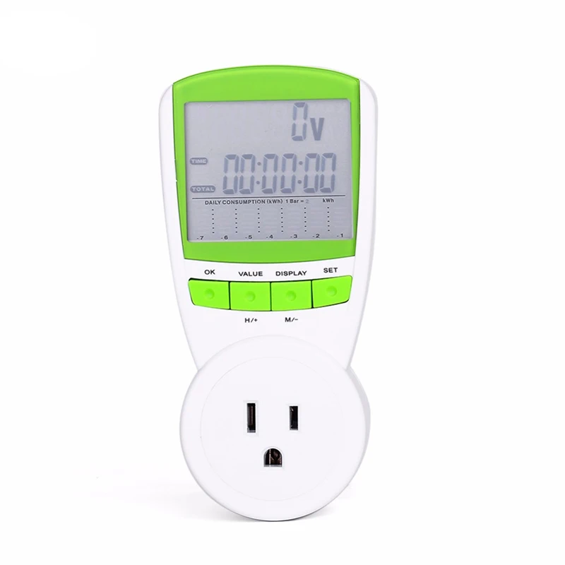 

TS-838 Socket Plug LCD Energy Meter Power Watt Meter Voltage Electric Current Test Frequency Monitor Analyze EU Plug