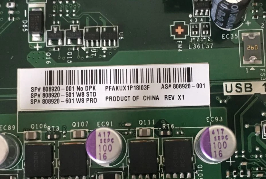 808920 001 аккумулятор большой емкости для HP 550 750 рабочего стола материнской платы MS
