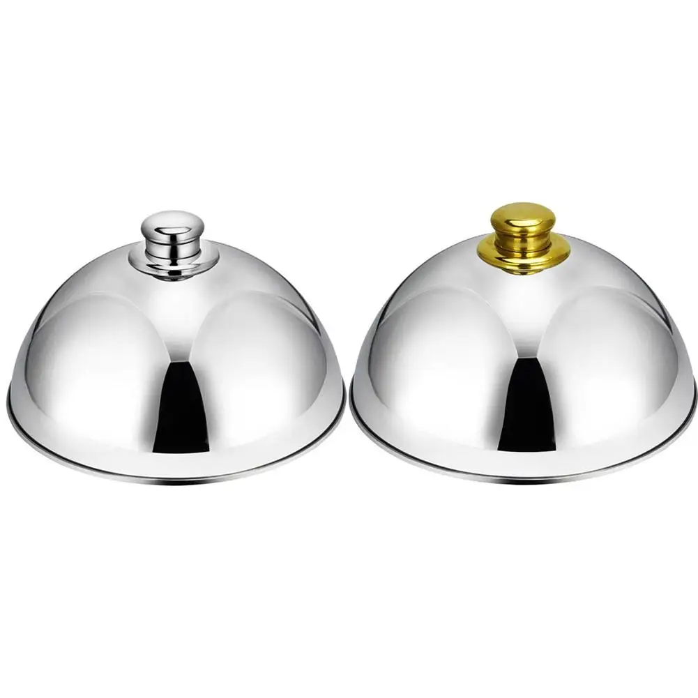 

Stainless Steel Dome Food Meal Cover Steak Cover Cheese Melting Dome Serving Dish Food Cover for Home Restaurants Hotels Banquet