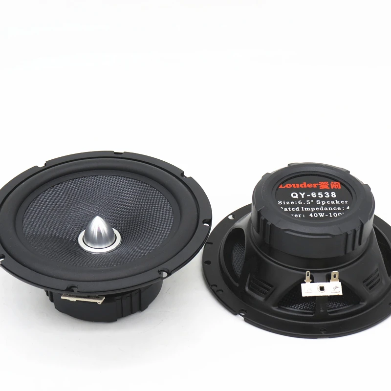 iLouder 2pcs 6.5 inch HiFi full range speaker car audio full speakers 8ohm 4ohm range speakers fullrange loudspeaker