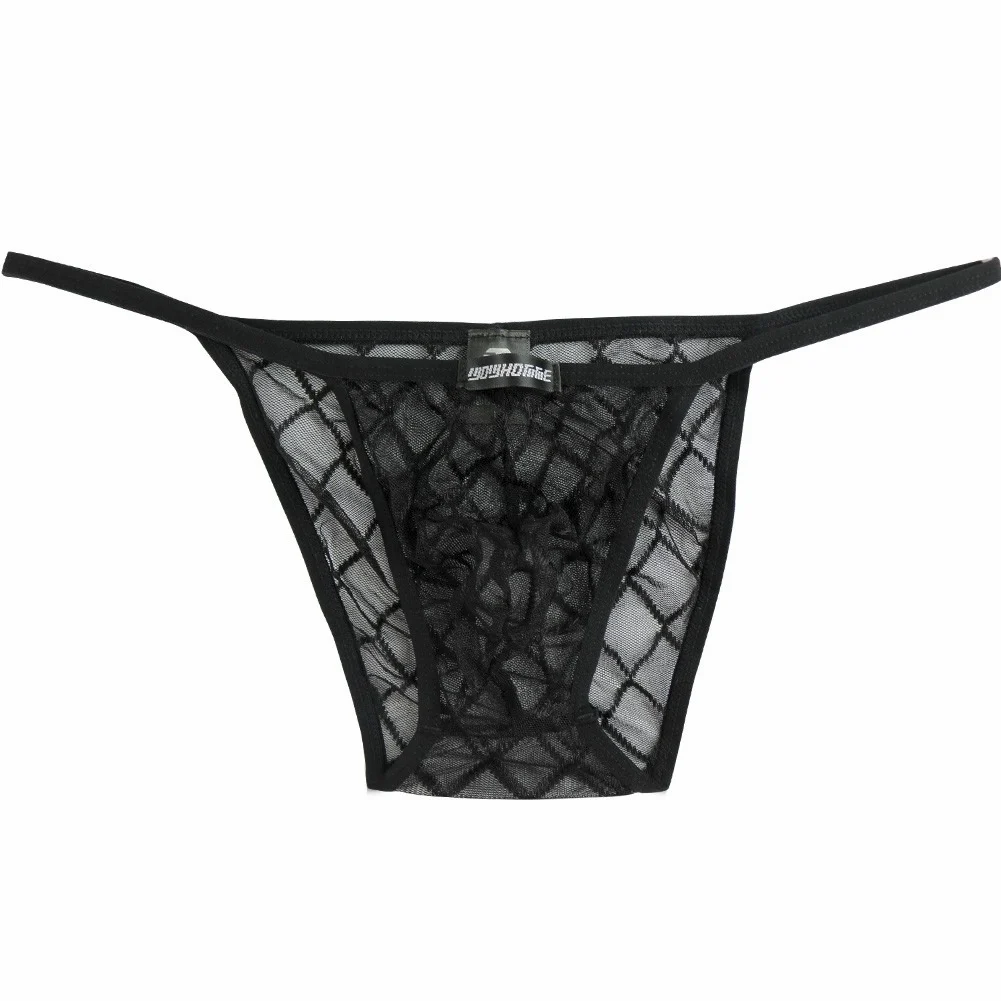 sissy panties sexy Mens jockstrap Mesh Gridding Mesh Bikini Underwear tanga hombre thong men lingerie sexy underwear men briefs