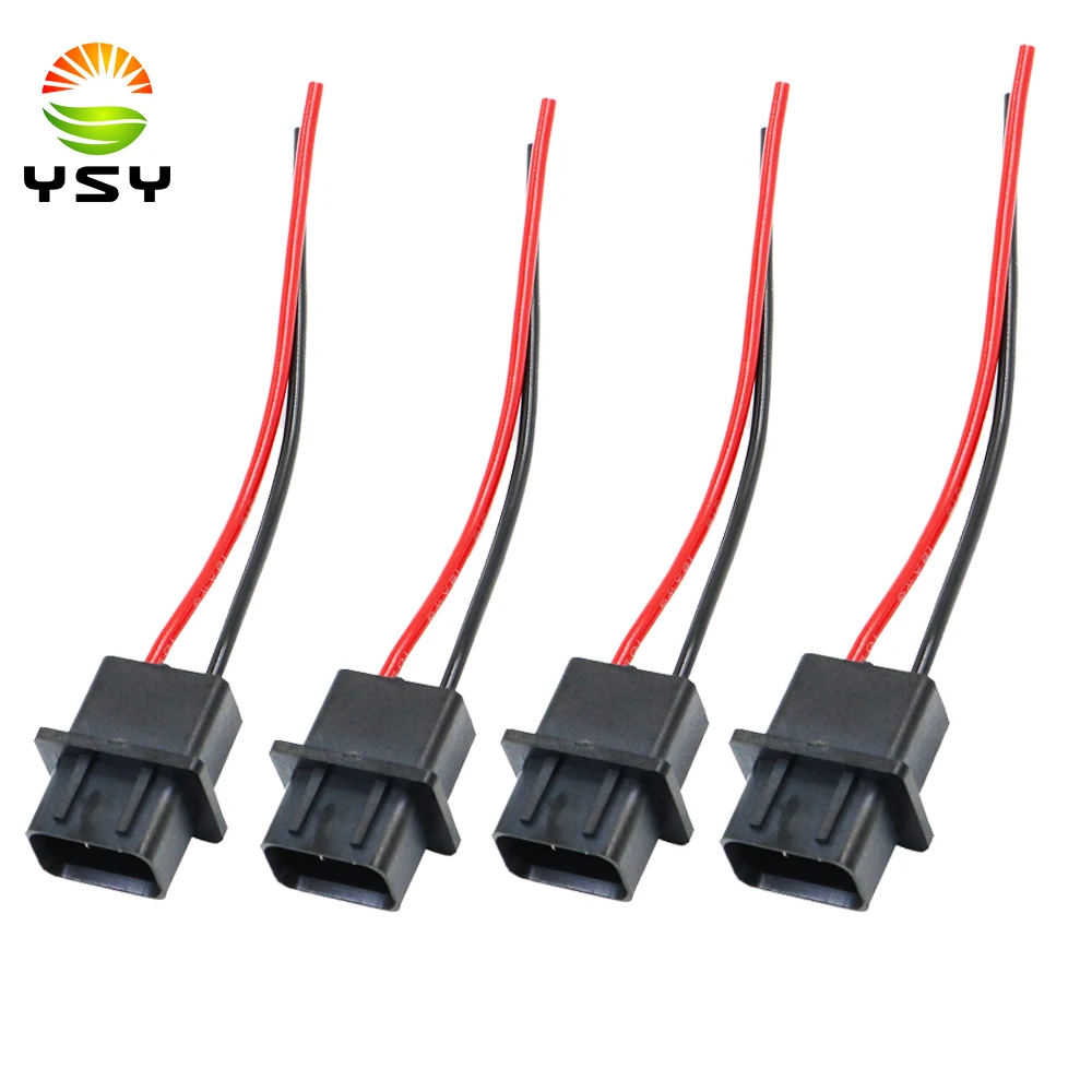 YSY 4Pcs H16 5202 car Light Base auto Led Bulb Socket Connector Pre-wiring Plug male adapter holder | Автомобили и мотоциклы