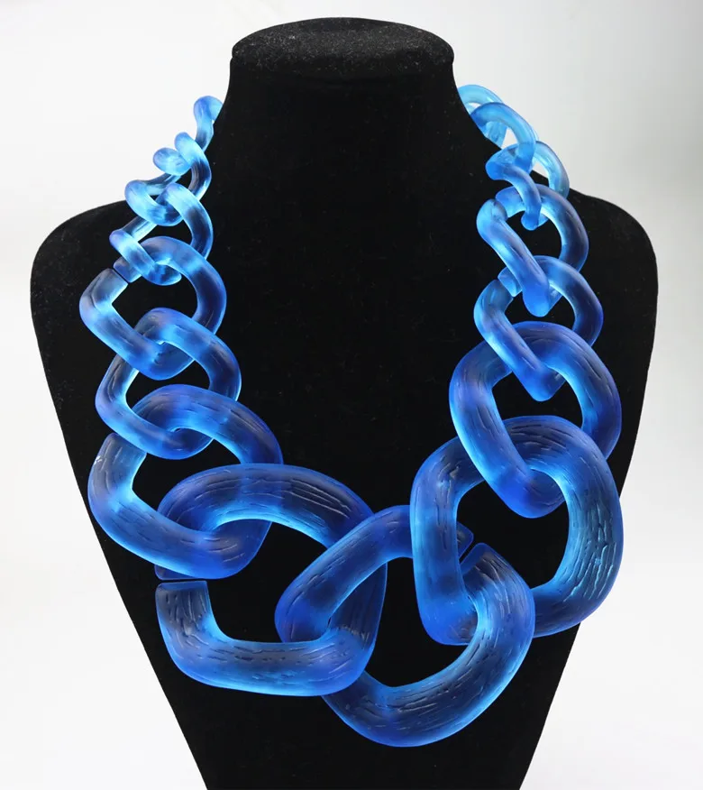 2016 Fashion Jewelry Big Chunky Chain Necklaces & Pendants Vintage Long