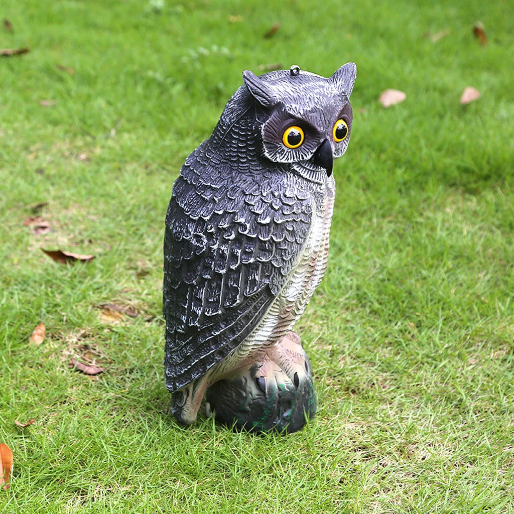 Owl Decoy Garden Bird Rodent Deter Scarer Weed Pest Control Scarecrow Decor Garden Ornament Supplies