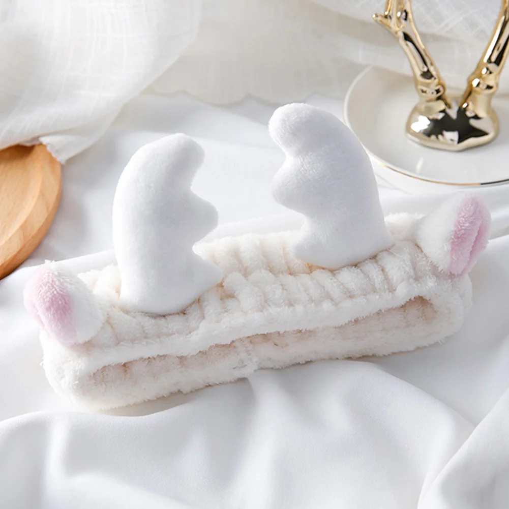 Wash Face Cute Hair Clasp Elk Antler Elastic Mask Tool Casual Make Up Bath Lovely Headwrap For Shower Makeup Headband