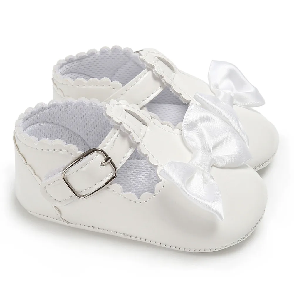 0-18 м новорожденных для маленьких девочек кружевная обувь мягкая подошва шпаргалки Prewalker противоскользящие Сандалии для девочек для маленьких мальчиков Обувь для девочек повседневная обувь - Цвет: Белый