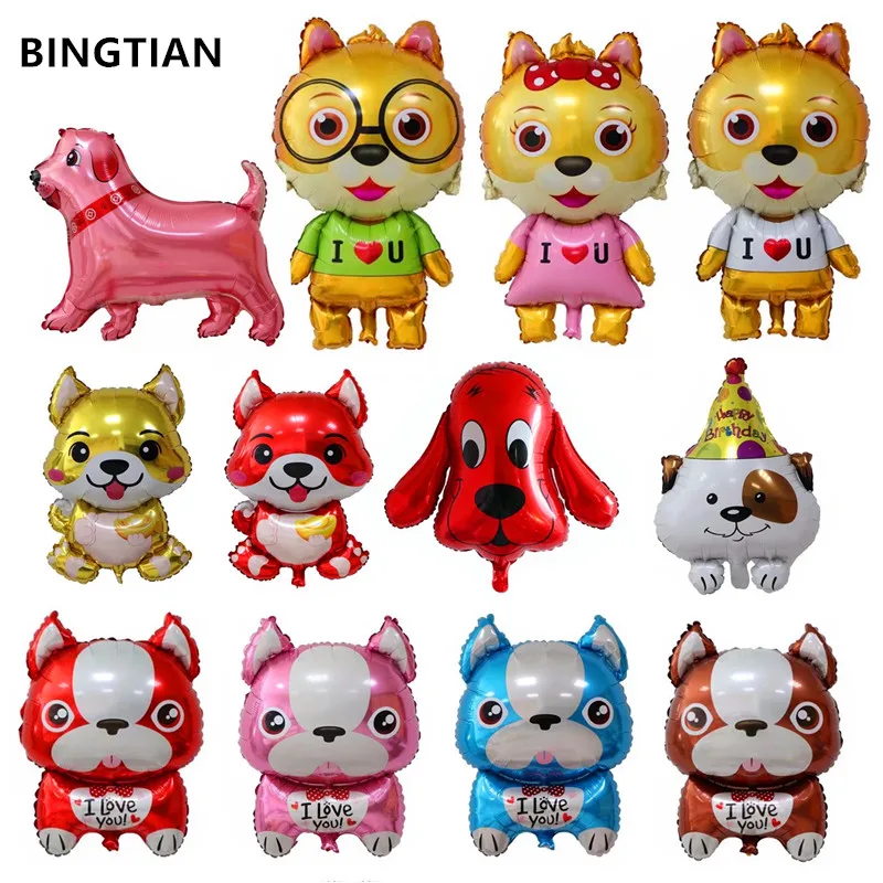 

BINGTIAN dog balloon animal theme party balloons birthday balloon wedding decoration wholesale 2018 Dog Year balloons Squirrel