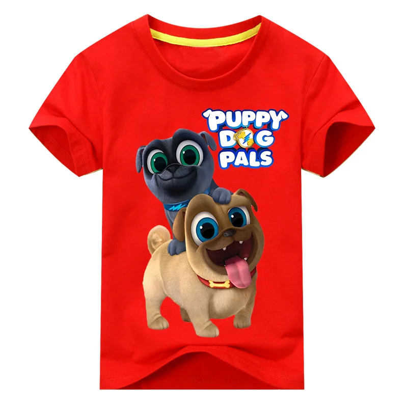 Летний мультяшный щенок, друзья, футболки с принтом, топы для мальчиков и девочек, одежда детская белая забавная футболка с 3D принтом детская футболка, одежда DX043
