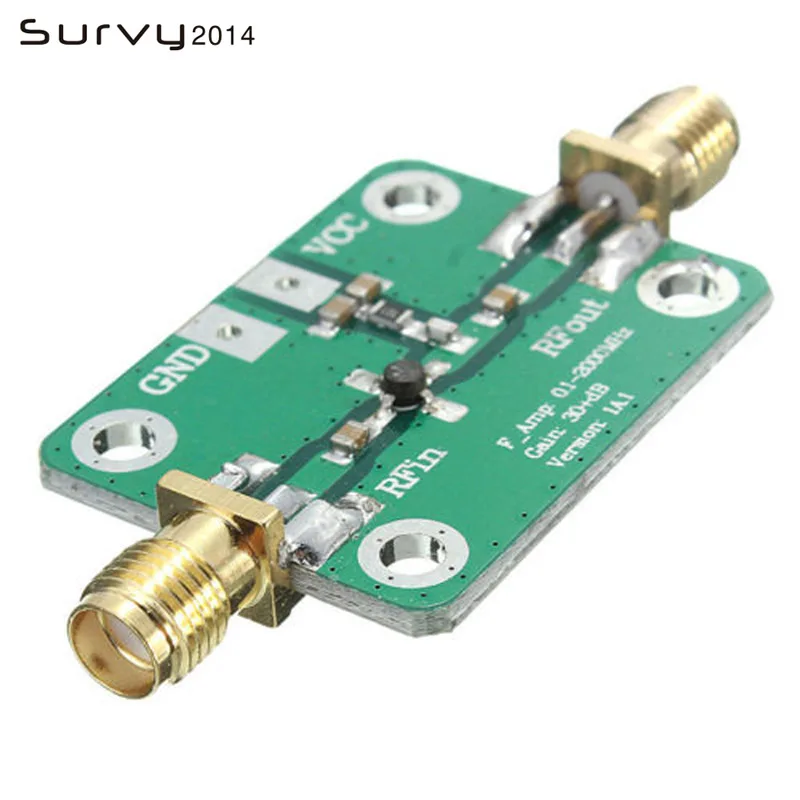 

2000MHz Broadband rf amplifiers Wideband Microwave RF Amplifier Module Gain 30dB LNA Board Modules