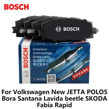 4pieces/set Bosch Car Brake Pads Front For Volkswagen New JETTA POLO5 Bora Santana beetle SKODA Fabia Rapid 0986ab1185