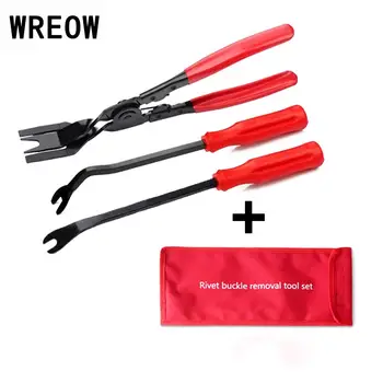 

3pcs Auto Car Door Trim Rivets Clips Pliers Steel Clamp Screwdriver Fastener Remover Puller Tool Kit Repair Tools