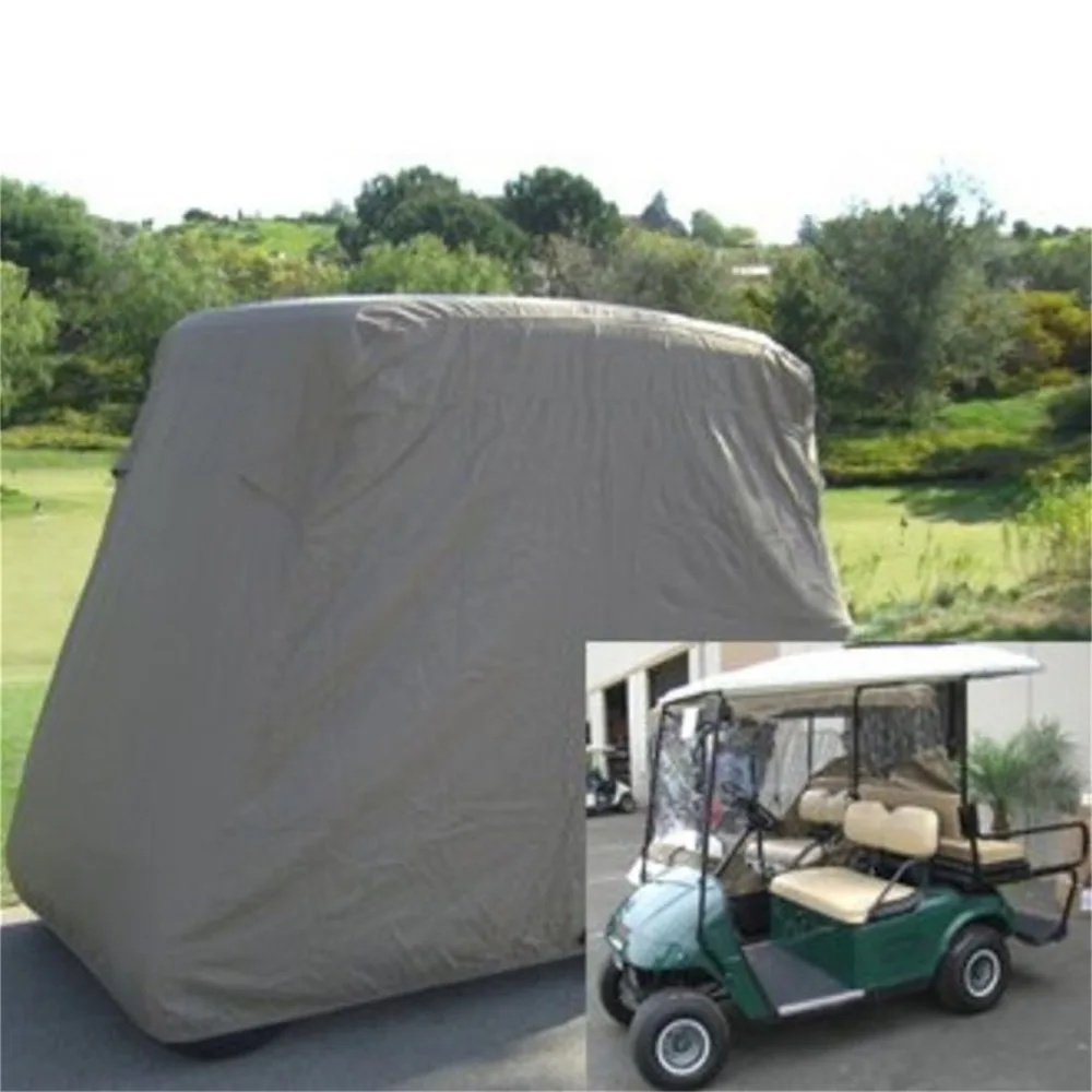Waterproof Golf Cart Storage Rain Cover Zipper Car Detector Golf Cart