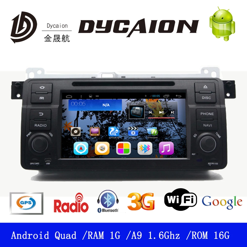 Android 501 1 Din Capactive Screen 3G WIFI GPS Navigation DVD Autoradio Player for BMW E46 Android 501 1 Din Capactive Screen 3G WIFI GPS Navigation DVD Autoradio Player for BMW E46