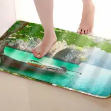 Коврик для ванной комнаты в стиле озера, Забавный Противоскользящий коврик для ванной, аксессуары для душевой занавески, соответствующие вашей душевой занавеске