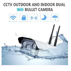 720 P/1080 P HD Беспроводная ip-камера видеонаблюдения пуля ИК wifi наружная водостойкая аудио камера телефон вид Onvif SD карта слот ночного видения
