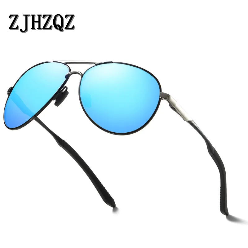 Классический Для мужчин поляризационные очки Polaroid вождения пилота коричневый синий B Sunglass Человек очки солнцезащитные очки UV400 высокое