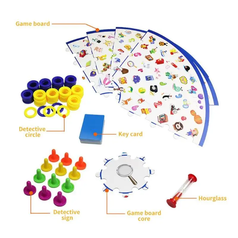 Детективы глядя диаграмма Настольная игра Пластик головоломки для Тренировки Мозга игровой комплект развивающие игрушки с английского