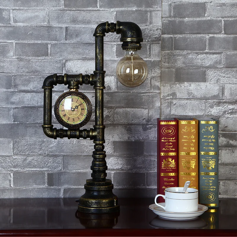 Vintage Industrial Lighting Loft E27 Metal Edison Desk Lamps Steampunk Wrought Iron Base Antique Table Lamps Lights Night Lamps Vintage Industrial Lighting Loft E27 Metal Edison Desk Lamps Steampunk Wrought Iron Base Antique Table Lamps Lights Night Lamps