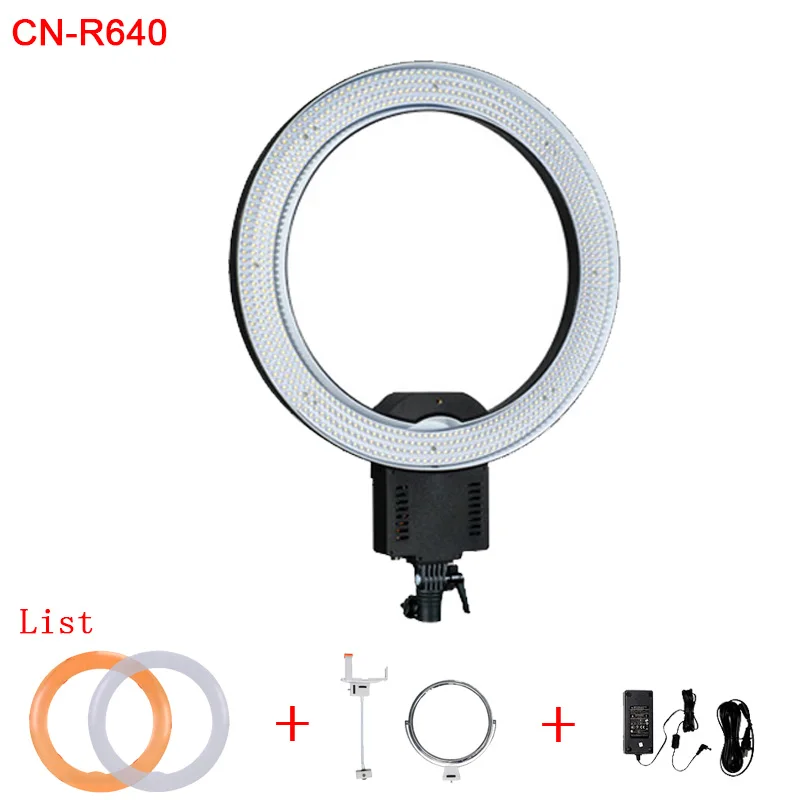 Кольцевой светильник CN R640 CRI 95 640 светодиодный 5600K с регулируемой яркостью