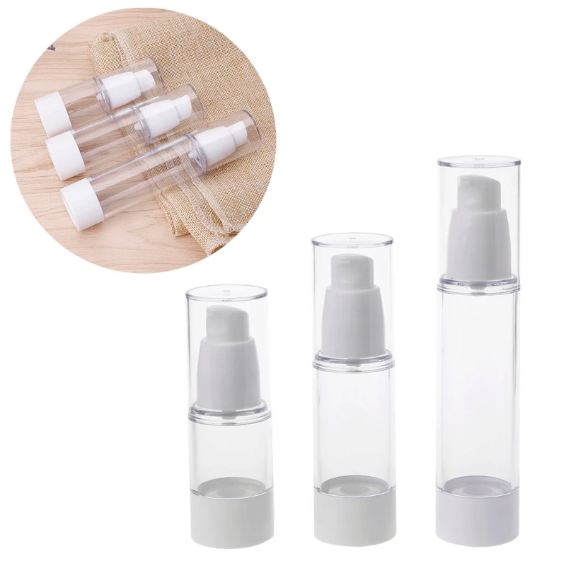 

Epmty Vacuum Pump Toilet Vessel Cosmetic Bottle Mini Transparent Lotion Bottle
