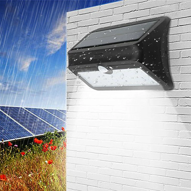 

46 LED Solar Light Outdoor Garden Lamp Motion Sensor Solar Panel Powered Energy Saving Waterproof Path Yard Street Wall Lights