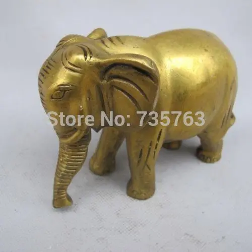 

xiuli 00690 Chinese Bronze Hand-carved Elephant Statues