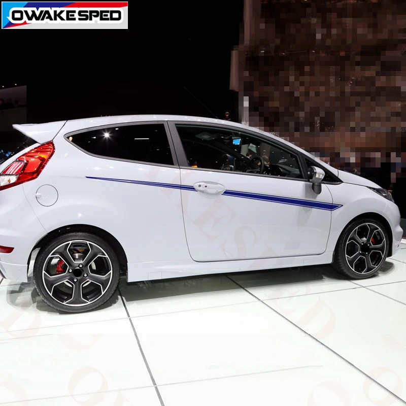 Спортивные полосы для гоночных автомобилей наклейки на линии талии Ford Fiesta ST RS 2008