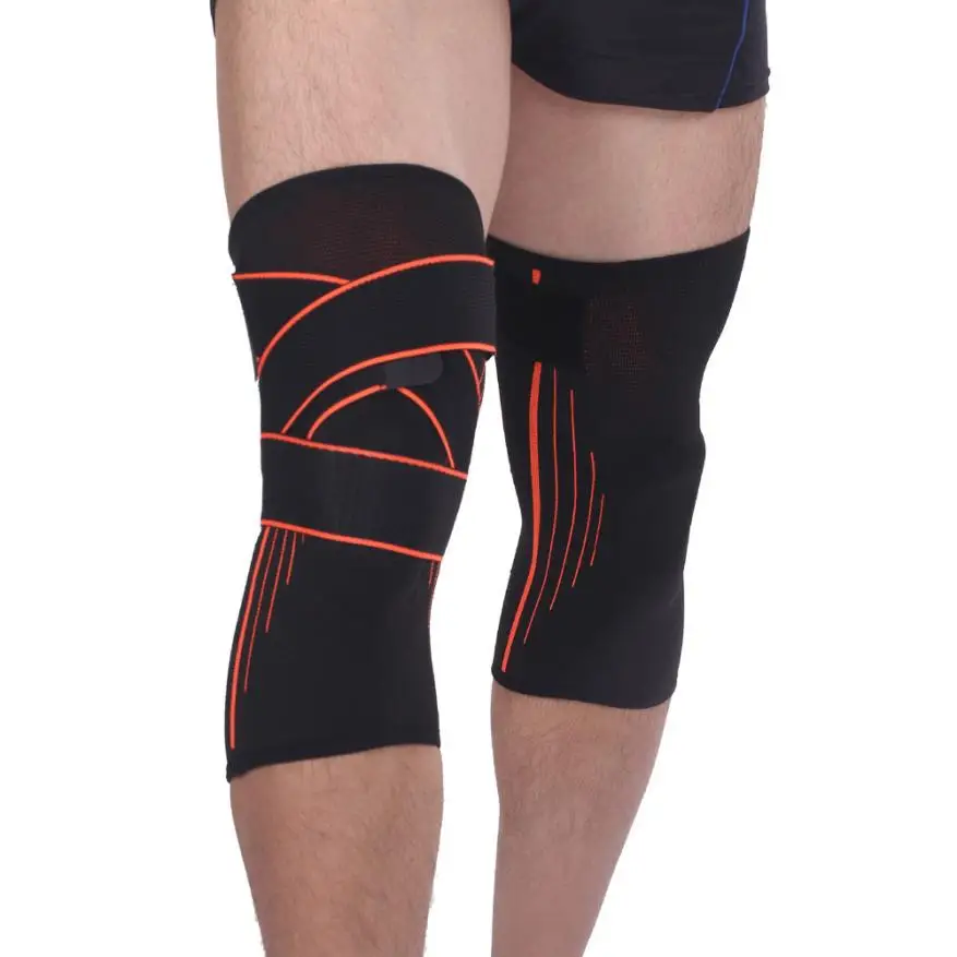 Спорт поддержка колена дышащий нарукавник компрессионный коленный бандаж для бега носки для бега Молодежный собственный магазин