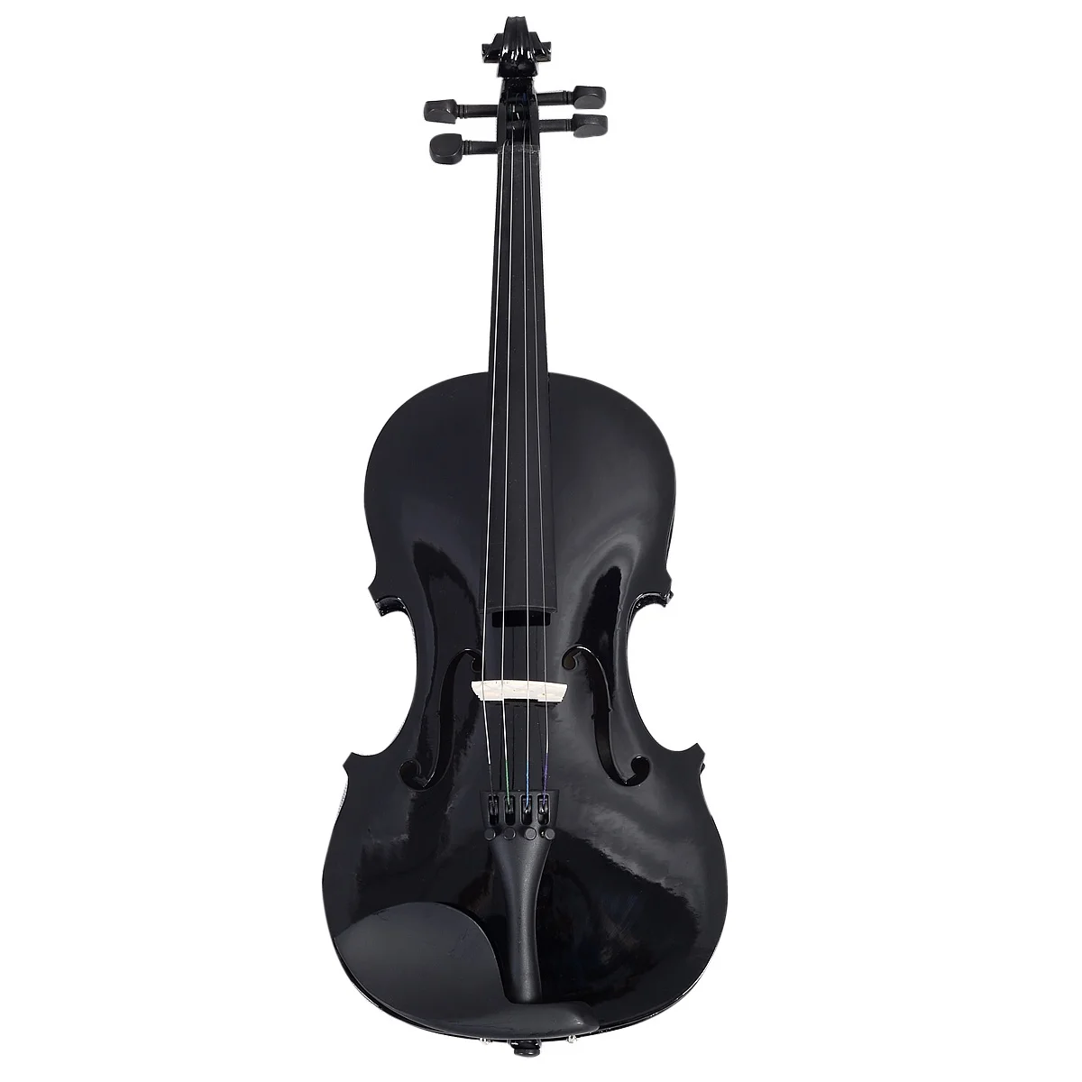 Скрипка акустическая скрипка+ чехол+ лук+ канифоль весь набор-чистый черный