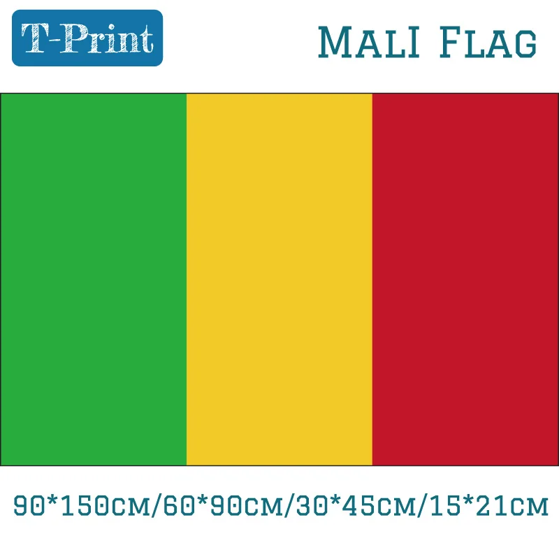 

Free shipping 60*90cm 90*150cm 30*45cm Car Flag Mali National Flag 3x5ft Hanging Flag Banners 15*21cm