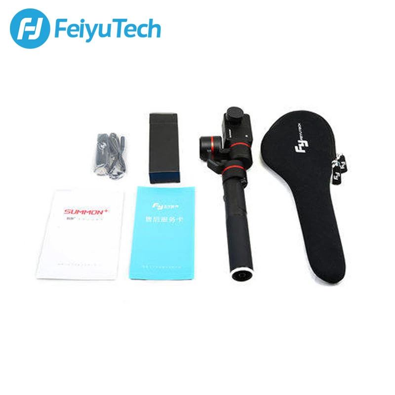 FeiyuTech Feiyu Summon Plus камера Gimbal Бесщеточный Стабилизатор 2,0 дюймов дисплей светодиодный светильник с 4K 1080P Экшн-камера