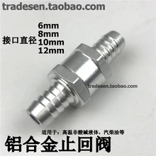 OD 6/8/10/12 мм Алюминий сплав обратный клапан бензина и дизельного топлива с односторонним клапаном высокого Температура устойчивый пагода проверить шланг клапана