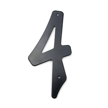 

Black 101mm Height House Number Big House Door Address Number Digits Aluminum Nail Fixed Big Door Address Sign #4