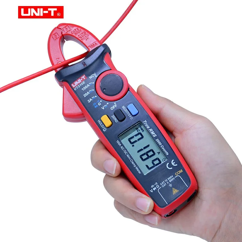 UNI T UT210E Mini Digital Clamp Meter Ture RMS Auto Range 2000 Count