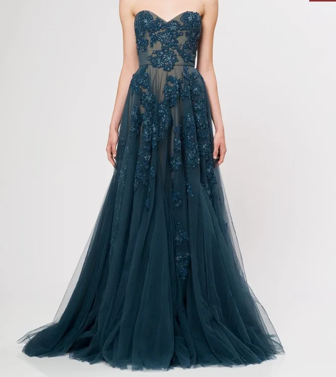 Dark Slate Gray Prom Dresses
