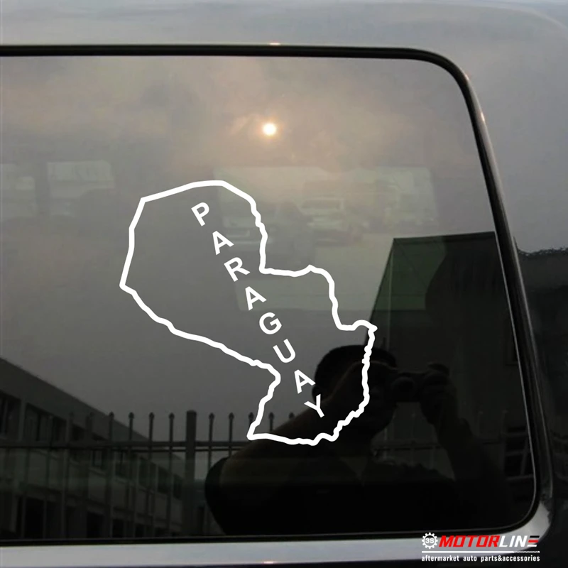 

Map Outline of Paraguay Decal Sticker Car Vinyl pick size color