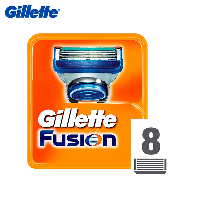 Сменные картриджи для бритвы Gillette Fusion 8 шт. | Красота и здоровье