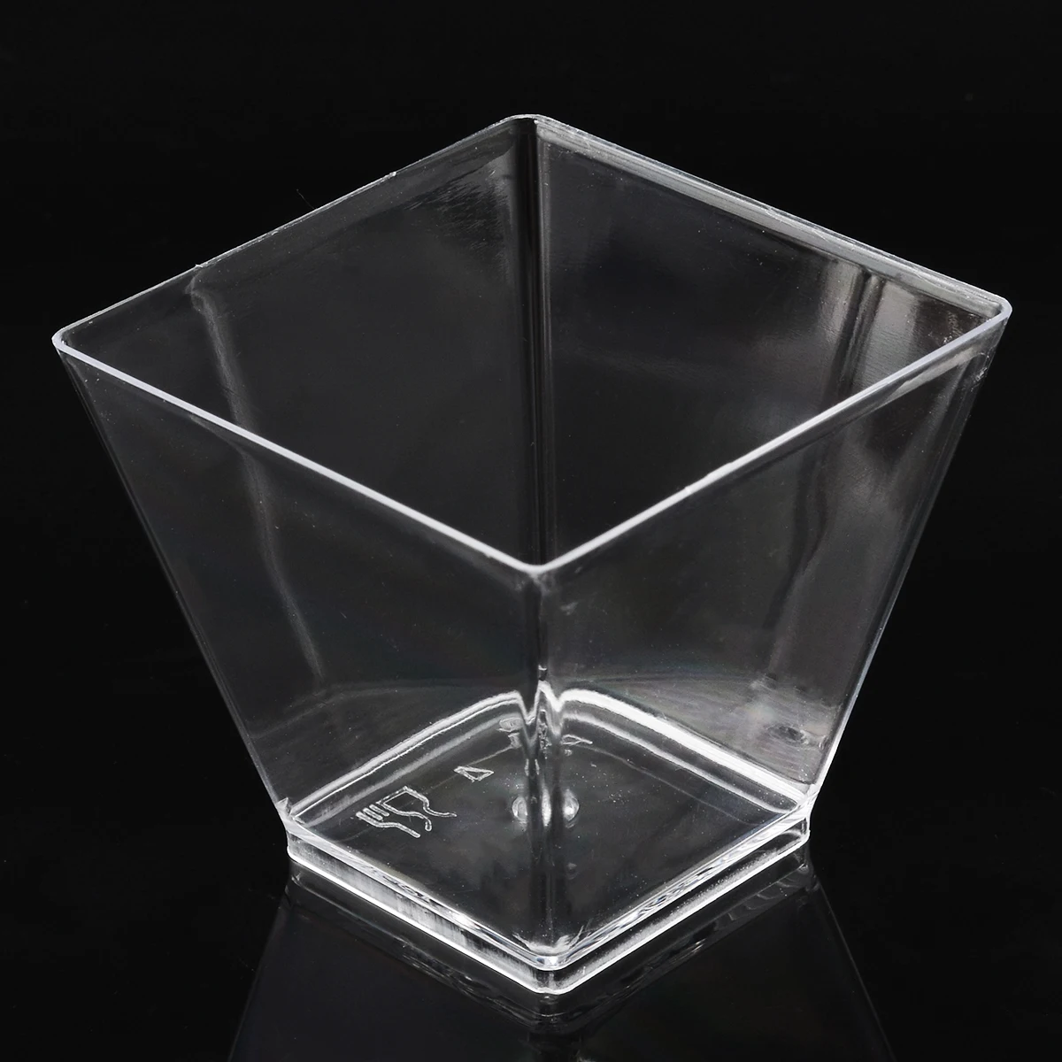 50Pcs 60ml Plastic Dessert Cup for Dessert Pudding Mousses Yogurt Jelly Clear Dish Portion Containers Decor