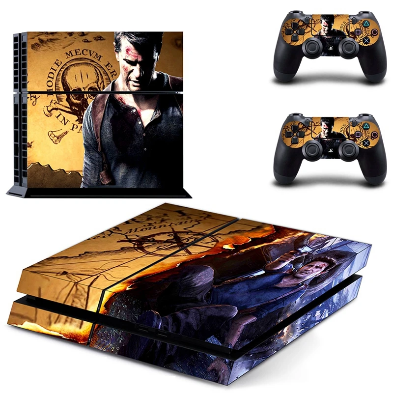 Виниловые неокрашенные наклейки с концами 4 А для консоли Playstation и PS4 2 контроллера